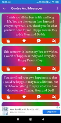 Happy Parents DayGreeting,Pho android App screenshot 3